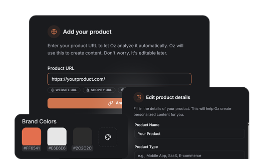Add Your Product URL