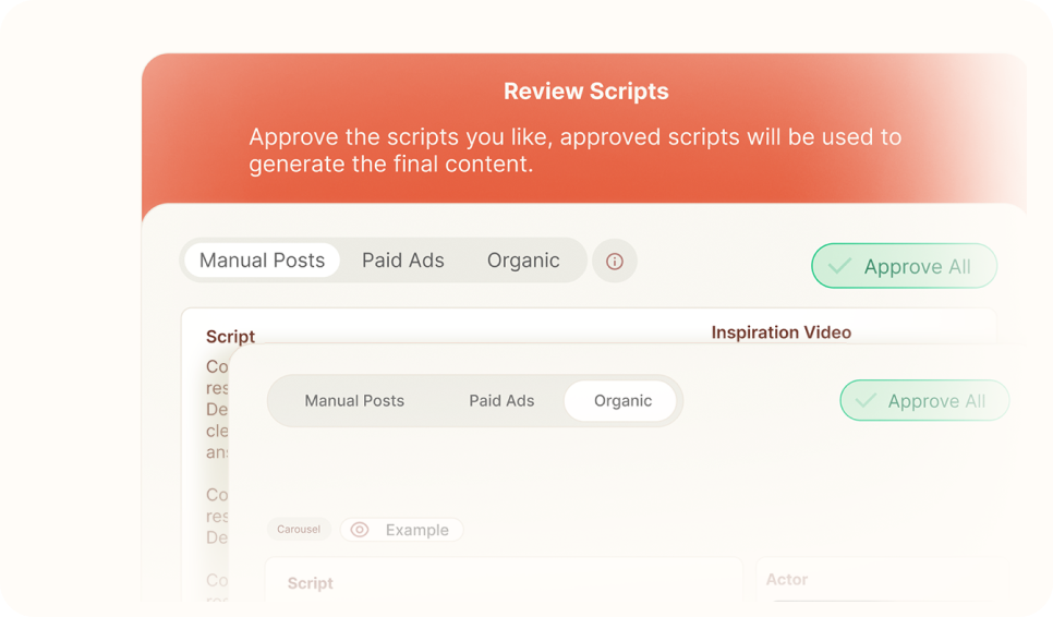 Curated Templates for Generating Engaging Videos