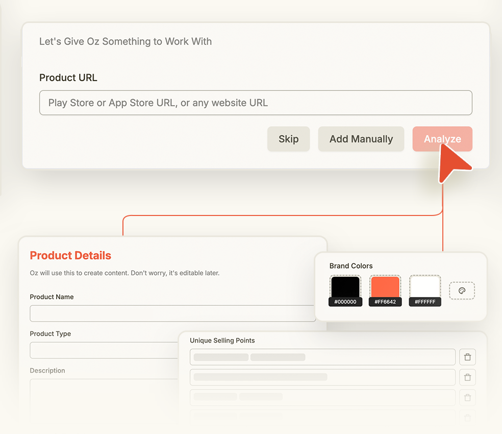 Add Your Product URL